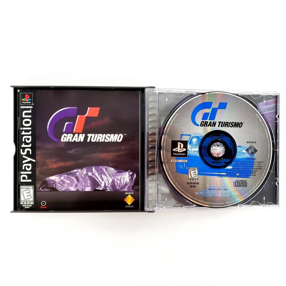 Gran Turismo (Sony PlayStation 1, 1998) Complete Black Label Tested & Works - Picture 6 of 7